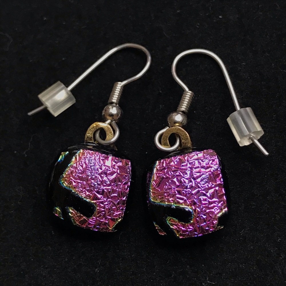 Dichroic Glass Earrings